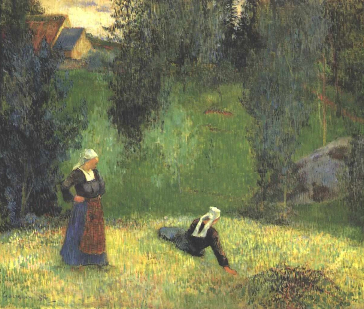 De første blomster af Paul Gauguin