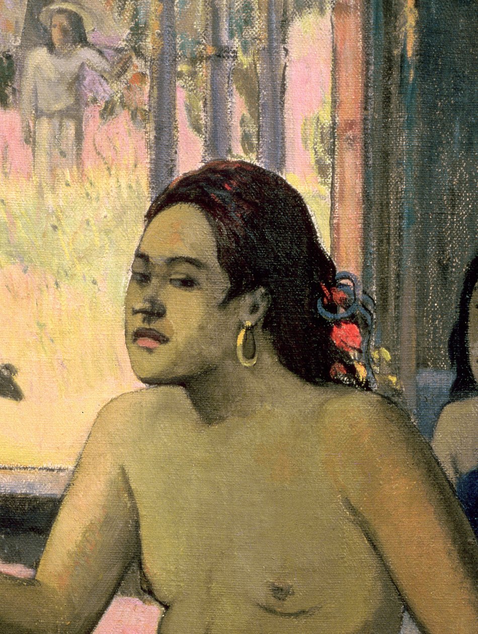 Eiaha Ohipa eller Tahitianere i et værelse, 1896 (detalje af 47617) af Paul Gauguin