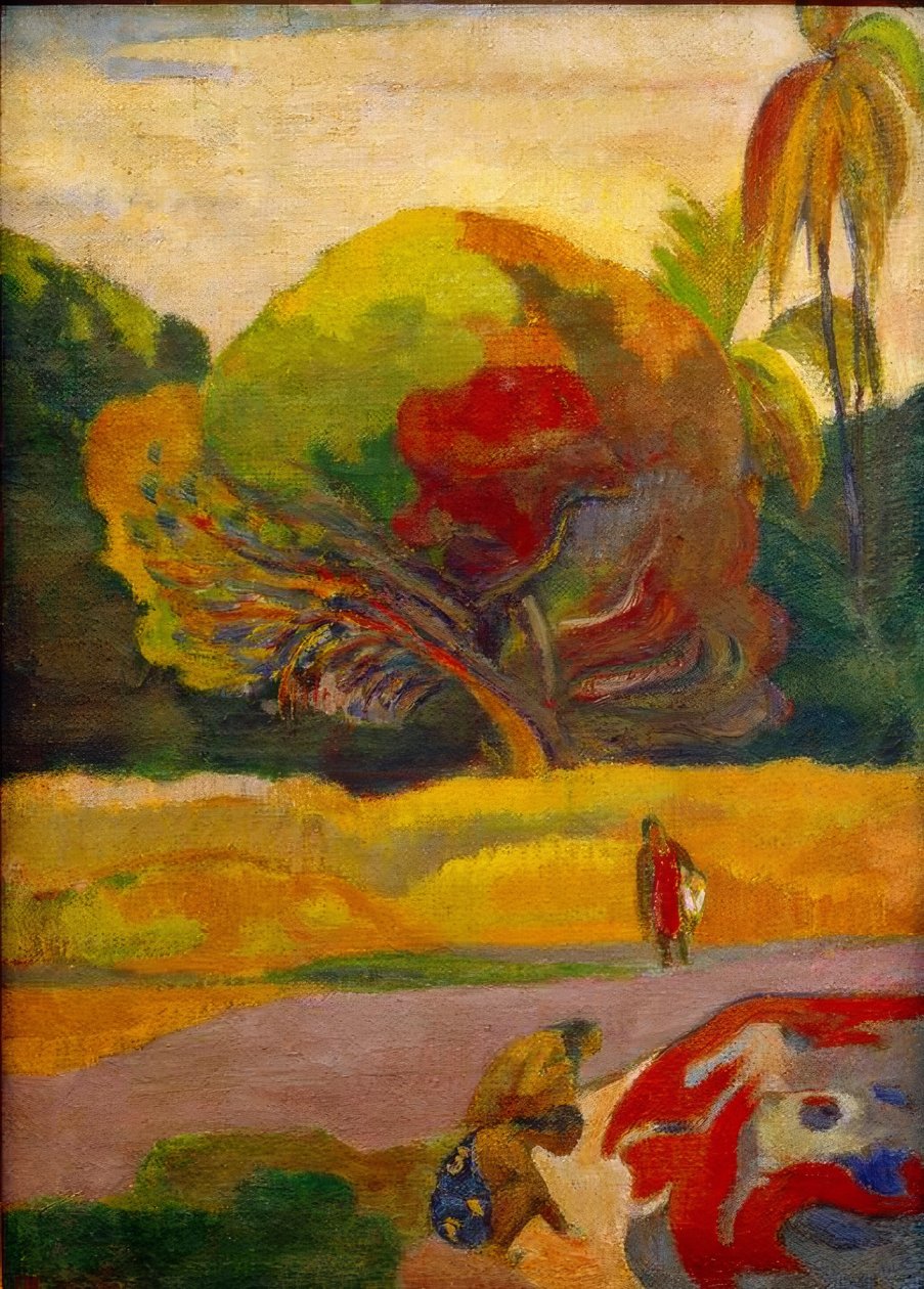 Kvinder ved floden af Paul Gauguin
