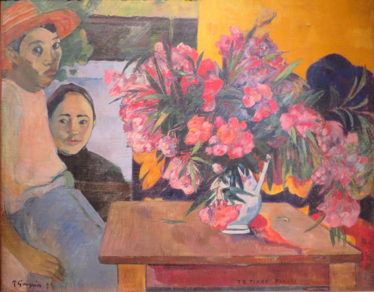 Stor buket med tahitiske børn af Paul Gauguin