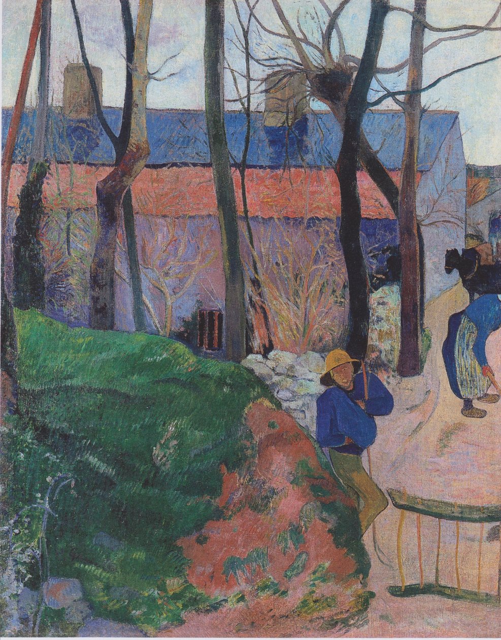 Huse i Le Pouldu af Paul Gauguin