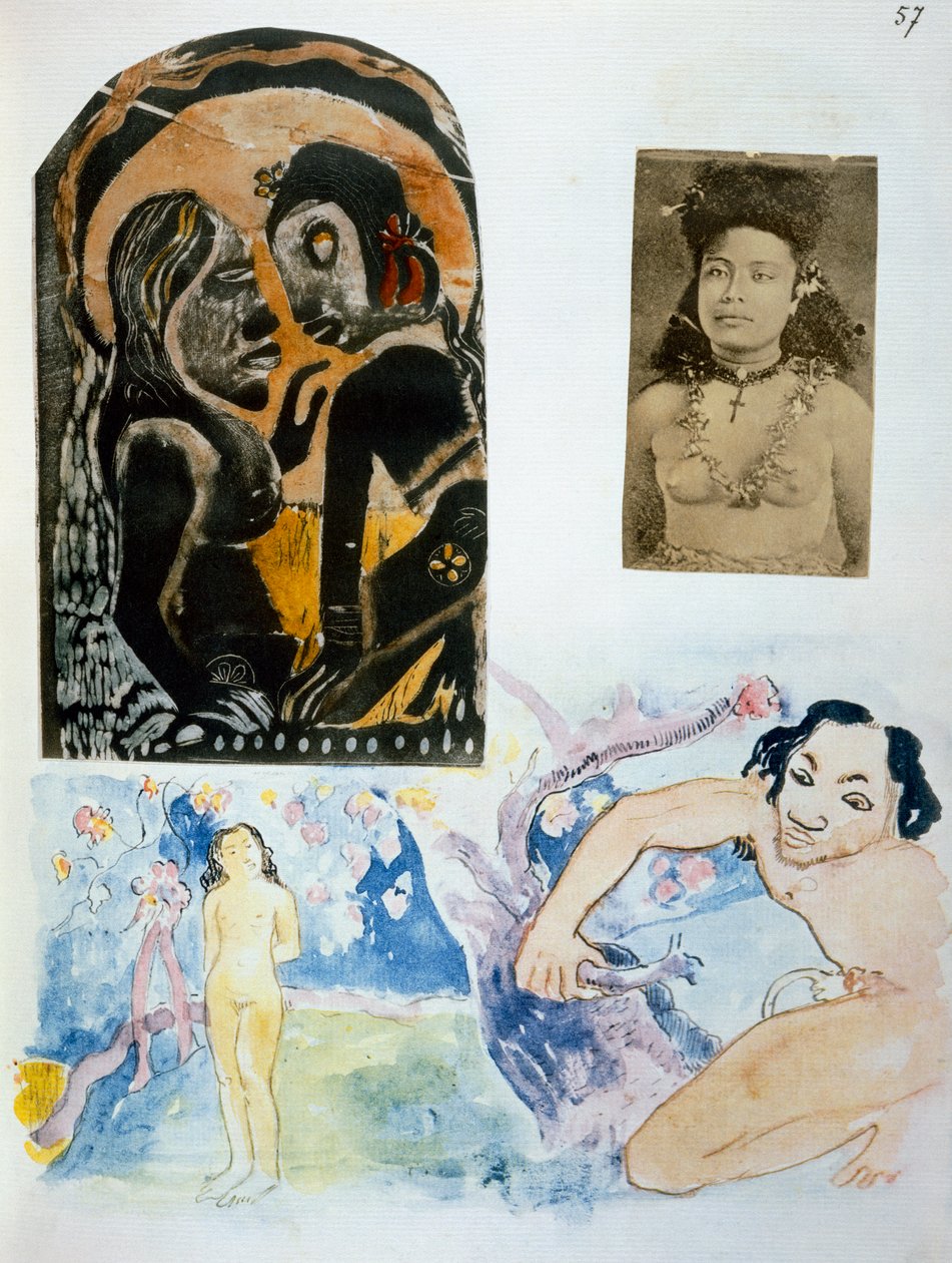 Illustrationer fra "Noa Noa Noa, Voyage a Tahiti", udgivet i 1926 af Paul Gauguin