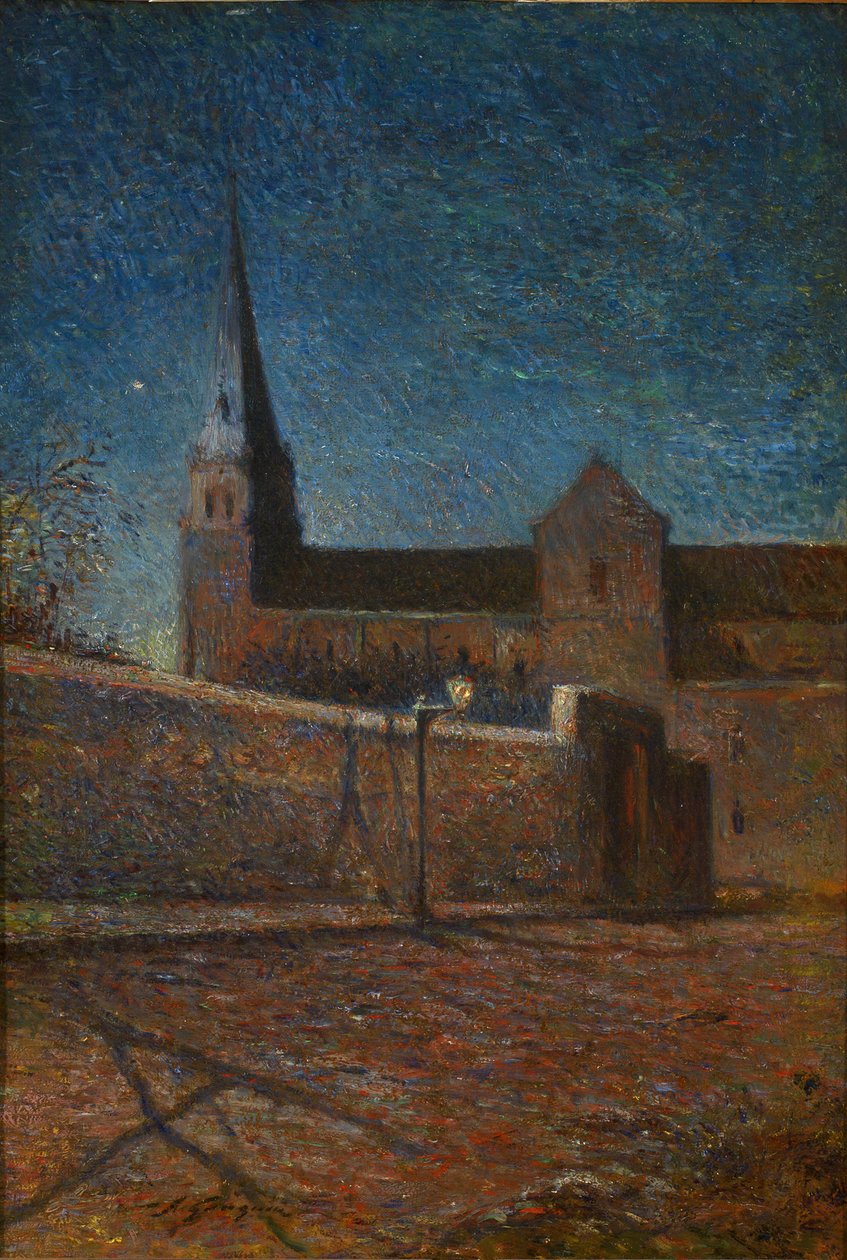 LEglise de Vaugirard af Paul Gauguin