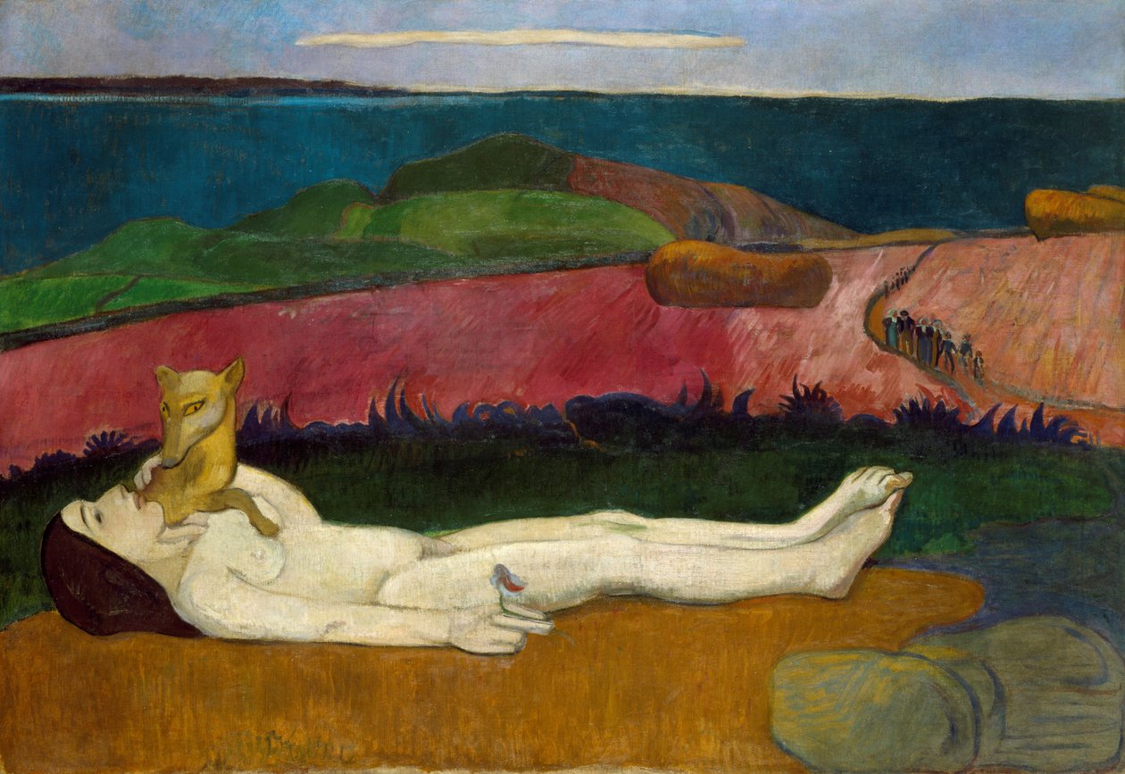 Tabet af jomfruelighed eller vækkelse af foråret af Paul Gauguin