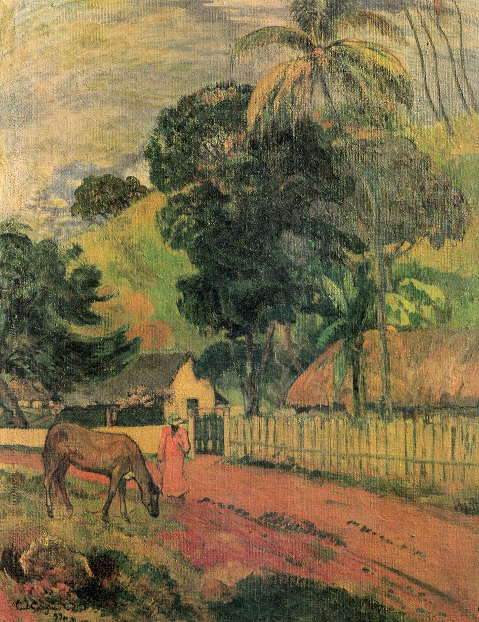 Landskab (hest på vej) af Paul Gauguin