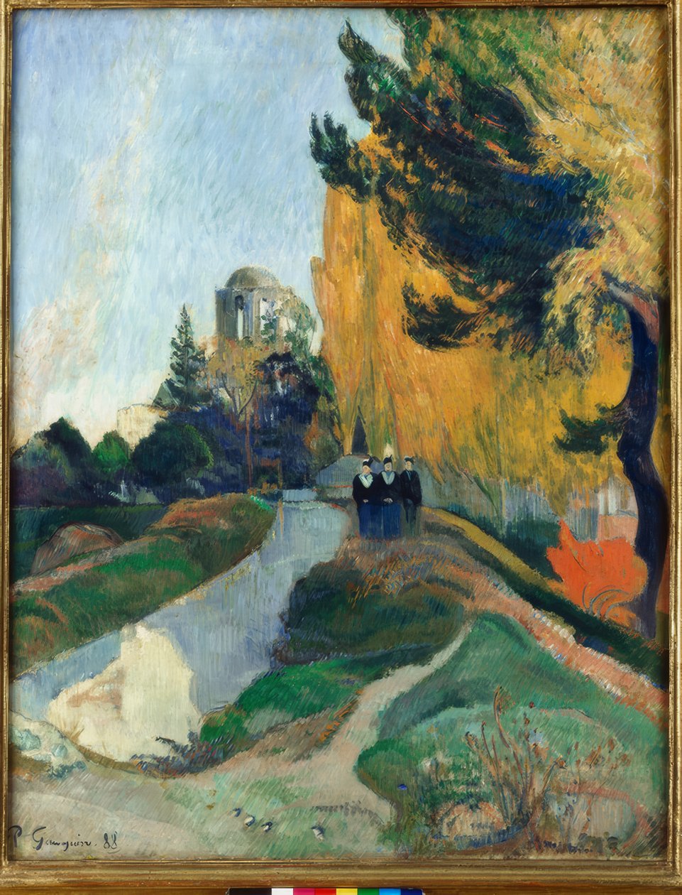 Les Alyscamps (Landskab eller De Tre Grader ved Temple of Ven af Paul Gauguin