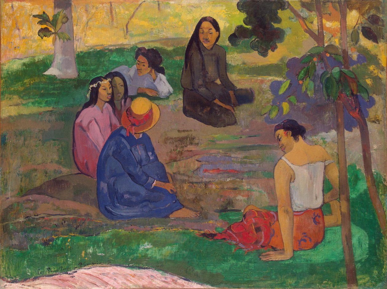 Les Parau Parau (Sludrerne), eller samtale, 1891 af Paul Gauguin