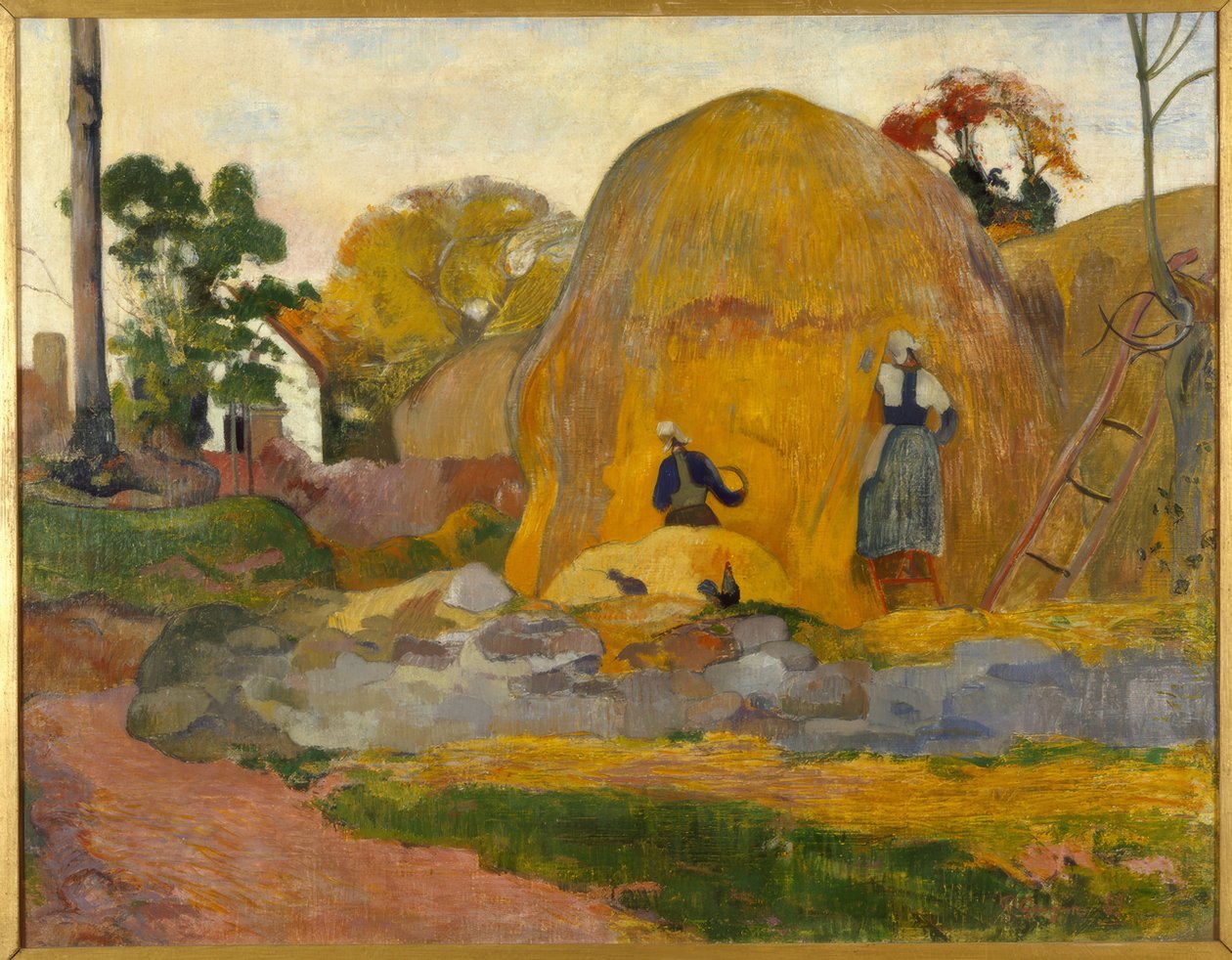 De gule møllesten eller den blonde høst af Paul Gauguin