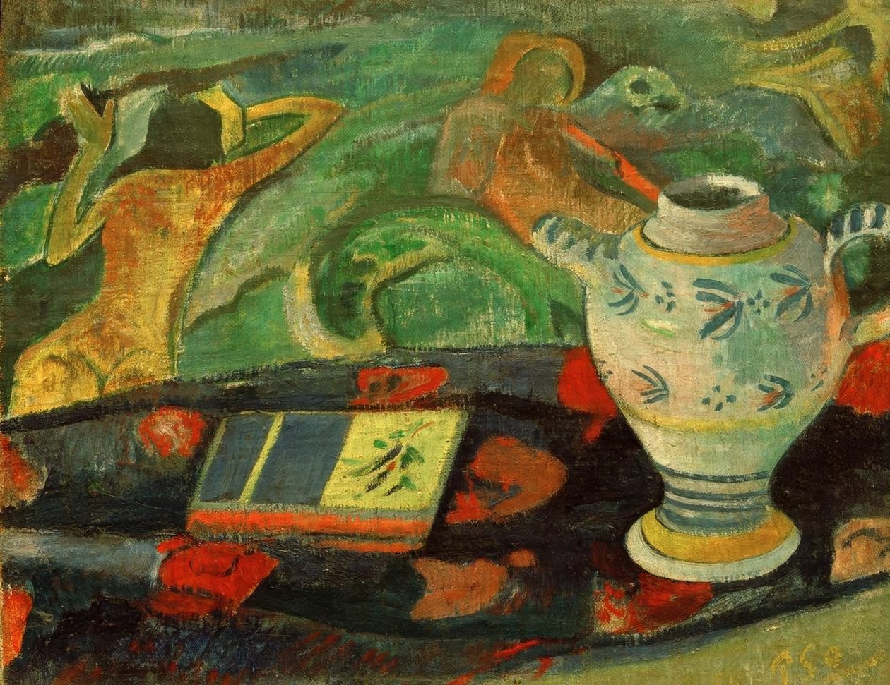 Stilleben med en Quimper kande af Paul Gauguin