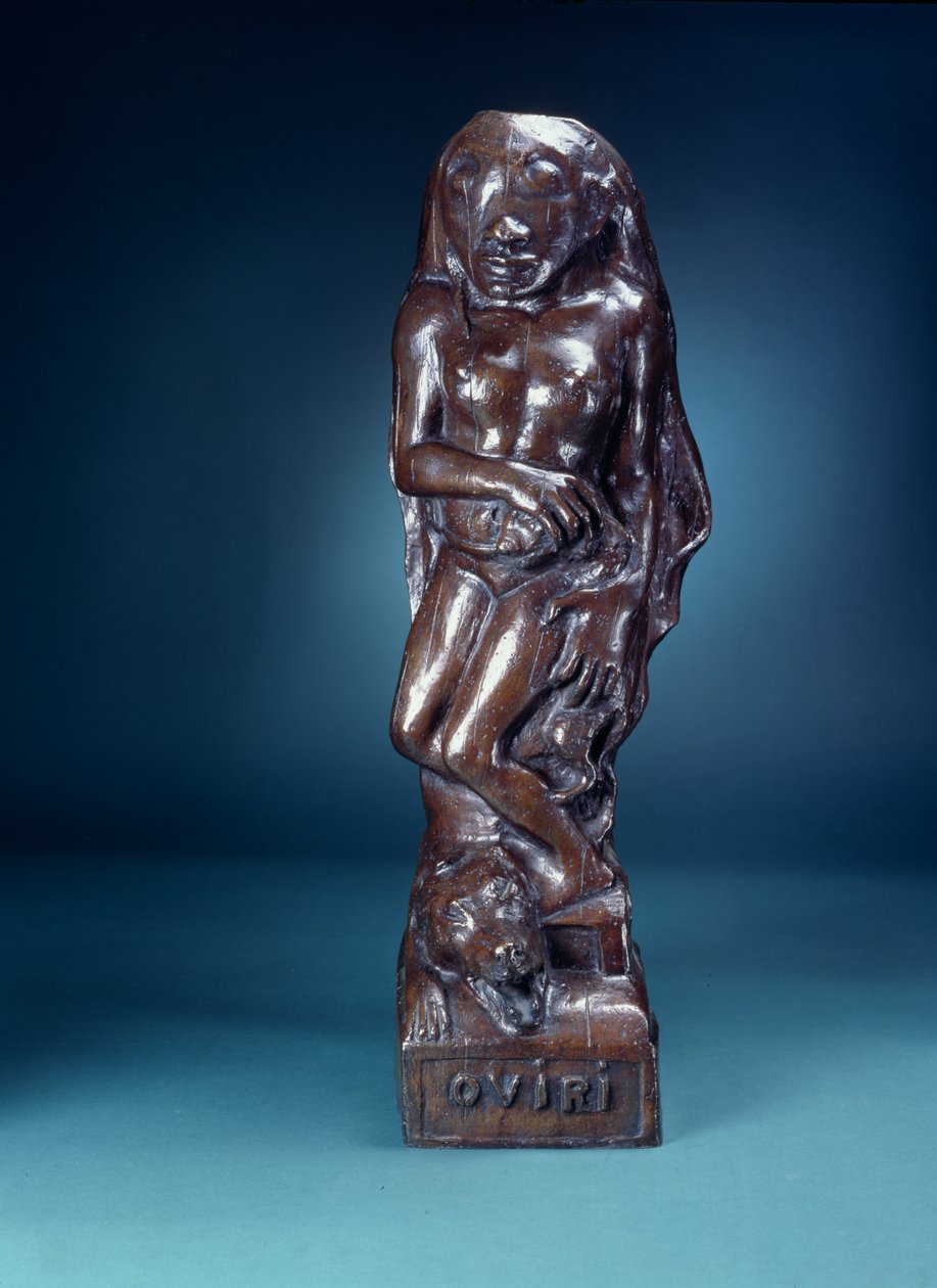 Oviri, 1893-94 (bronze) (se også 116425, 116426) af Paul Gauguin