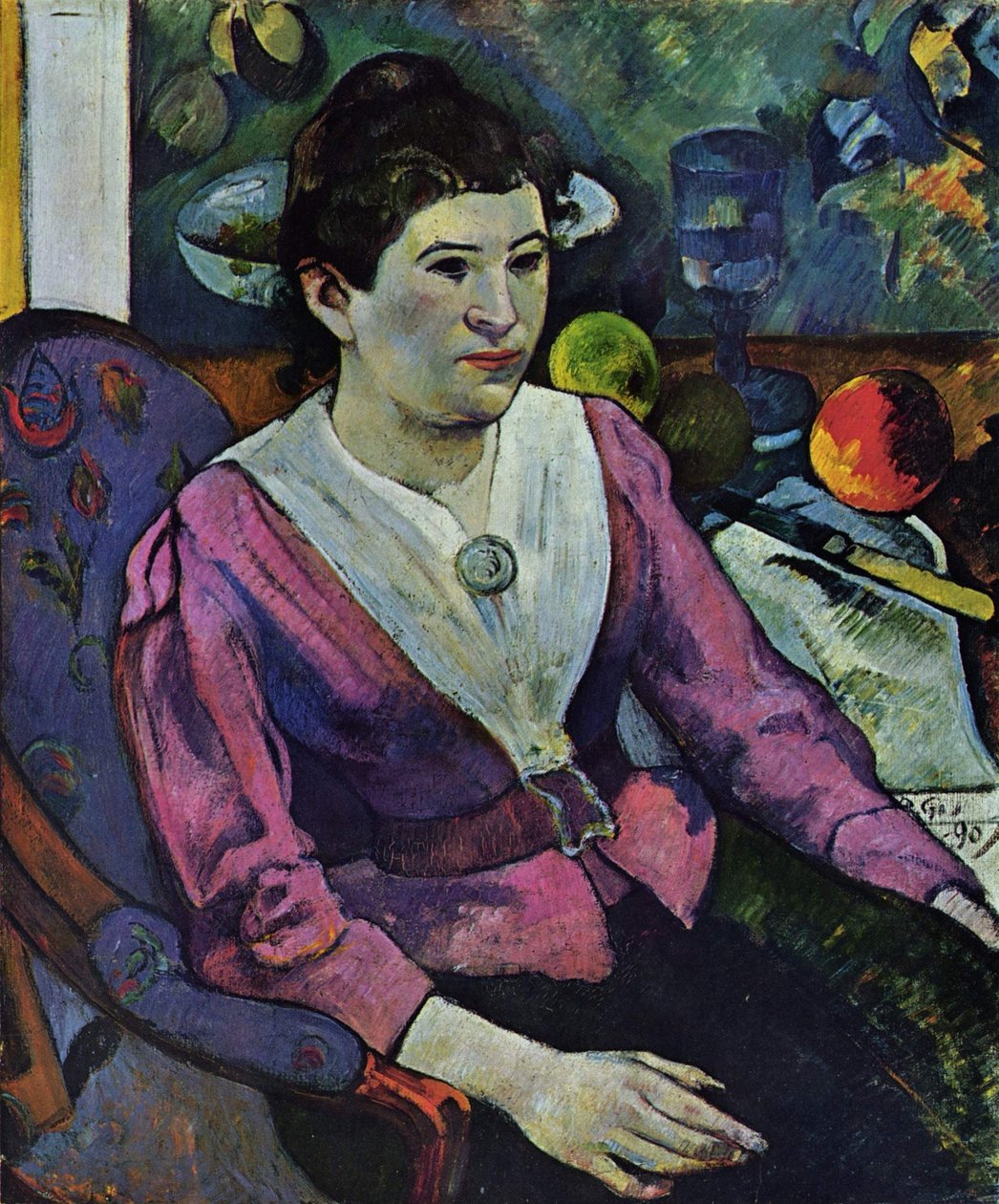 Portræt af Marie Derrien Lagadu af Paul Gauguin