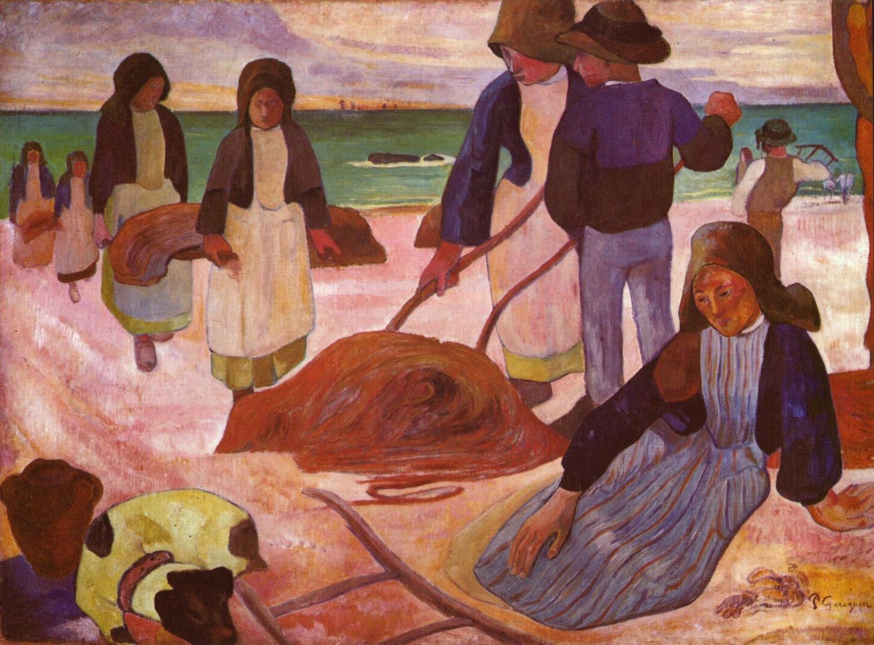 Indsamlere af tang af Paul Gauguin