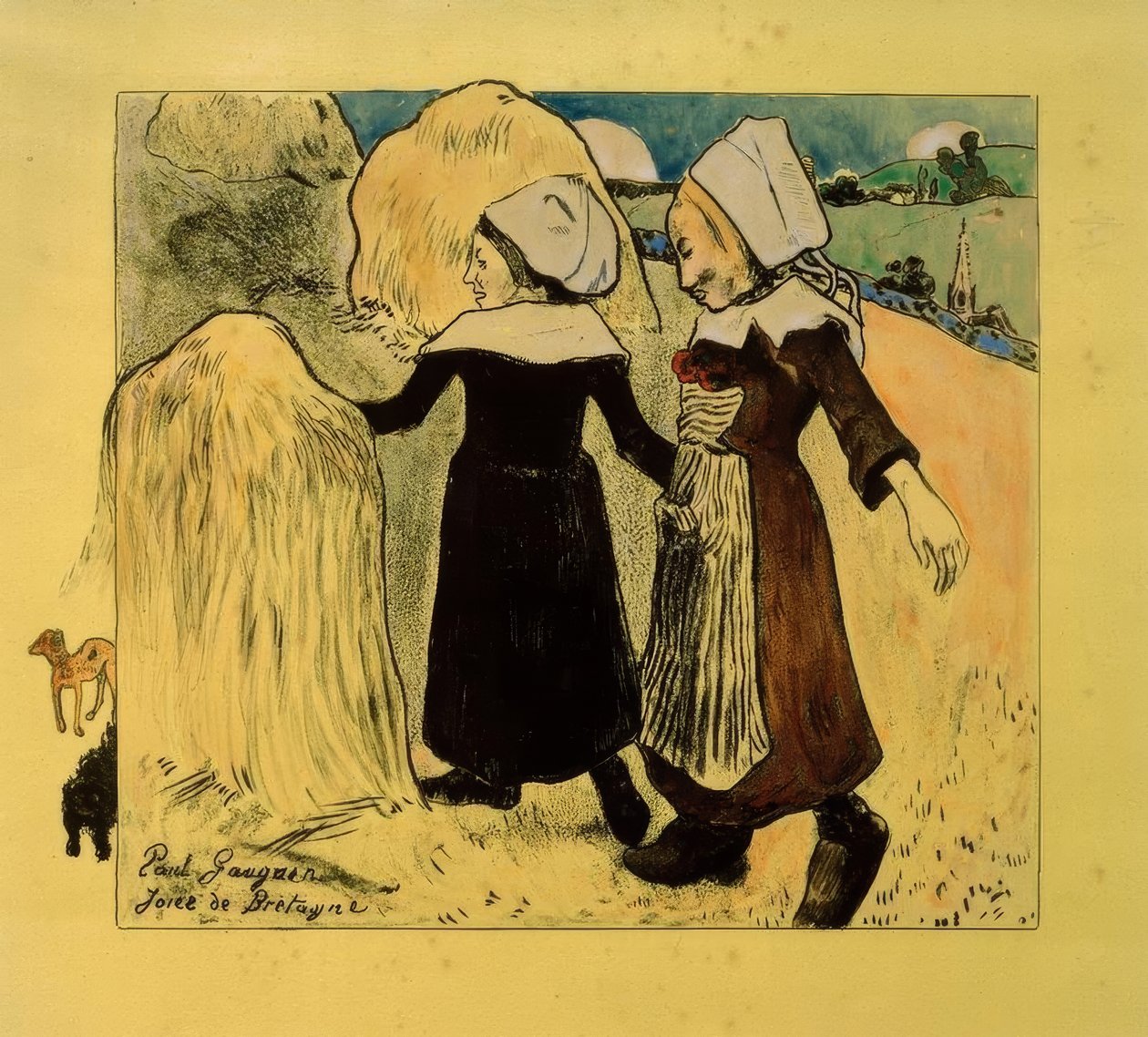 Suite Volpini: Glæden ved Bretagne (Freuden der Bretagne) af Paul Gauguin