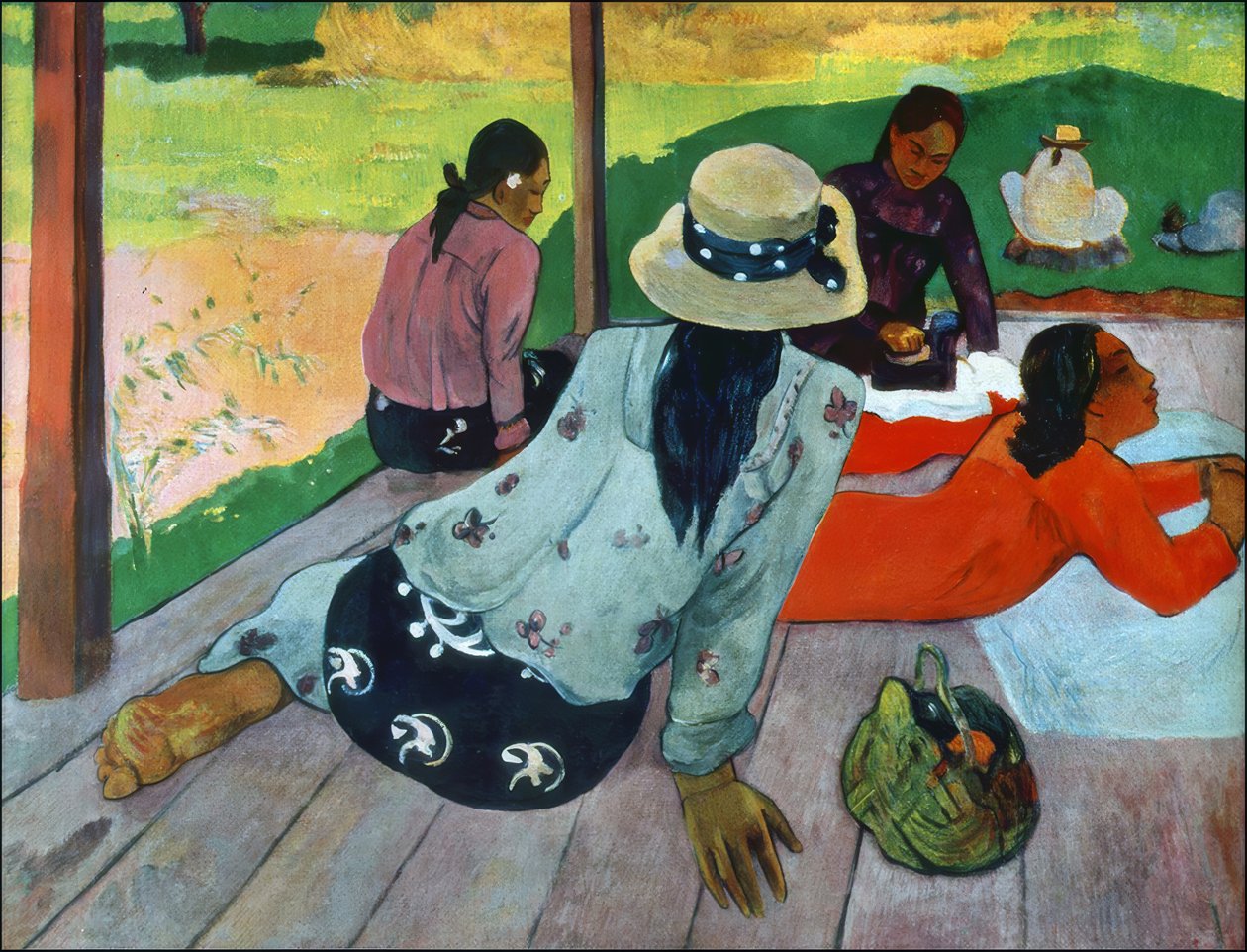 Tahiti: Siesta af Paul Gauguin (ca.1893) af Paul Gauguin