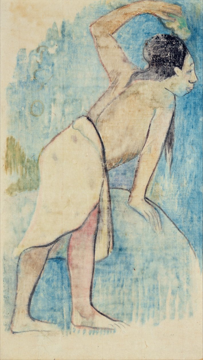 Tahitian, 1893 (monotype) af Paul Gauguin