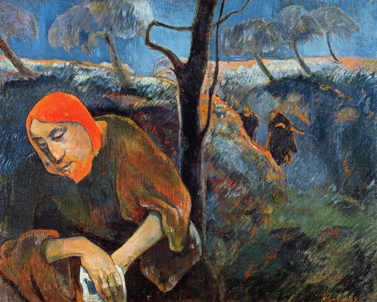 Kvalen i Olivenhaven, 1889 af Paul Gauguin