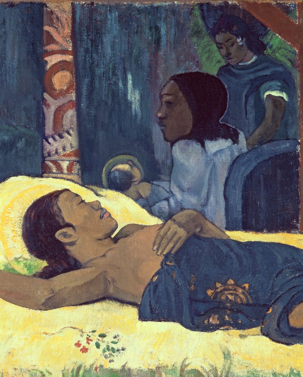 Kristi fødsel, 1896 (detalje af 142140) af Paul Gauguin