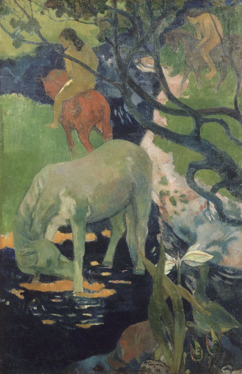 Den hvide hest af Paul Gauguin