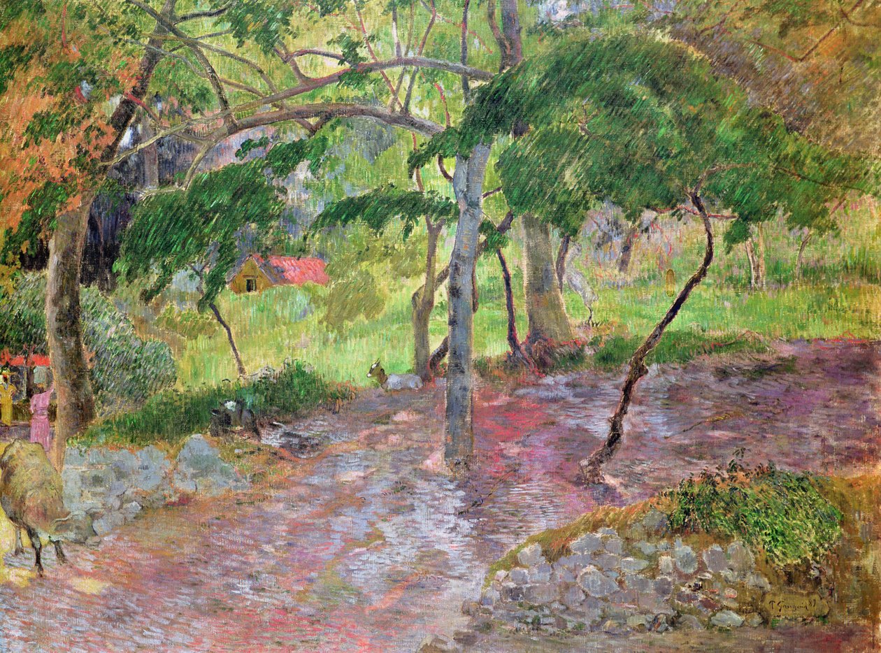 Tropisk landskab, Martinique, 1887 af Paul Gauguin