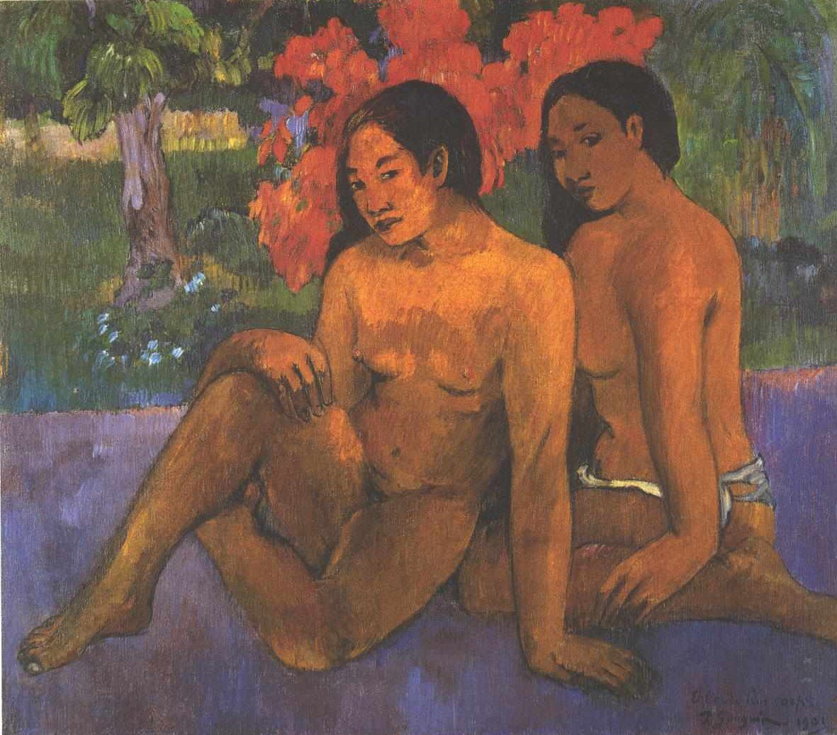 Og guldet af deres kroppe af Paul Gauguin