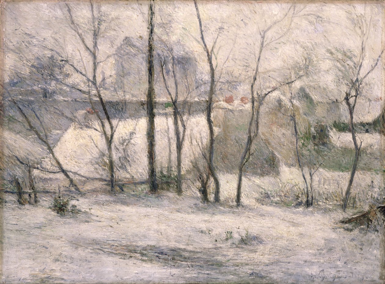 Vinterlandskab, 1879 af Paul Gauguin