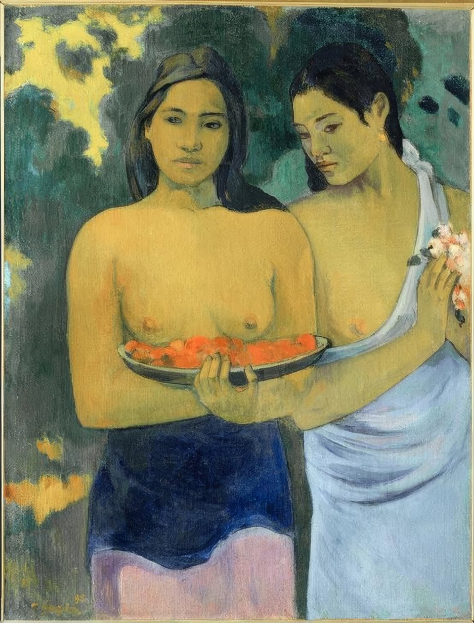To Tahitianere af Paul Gauguin