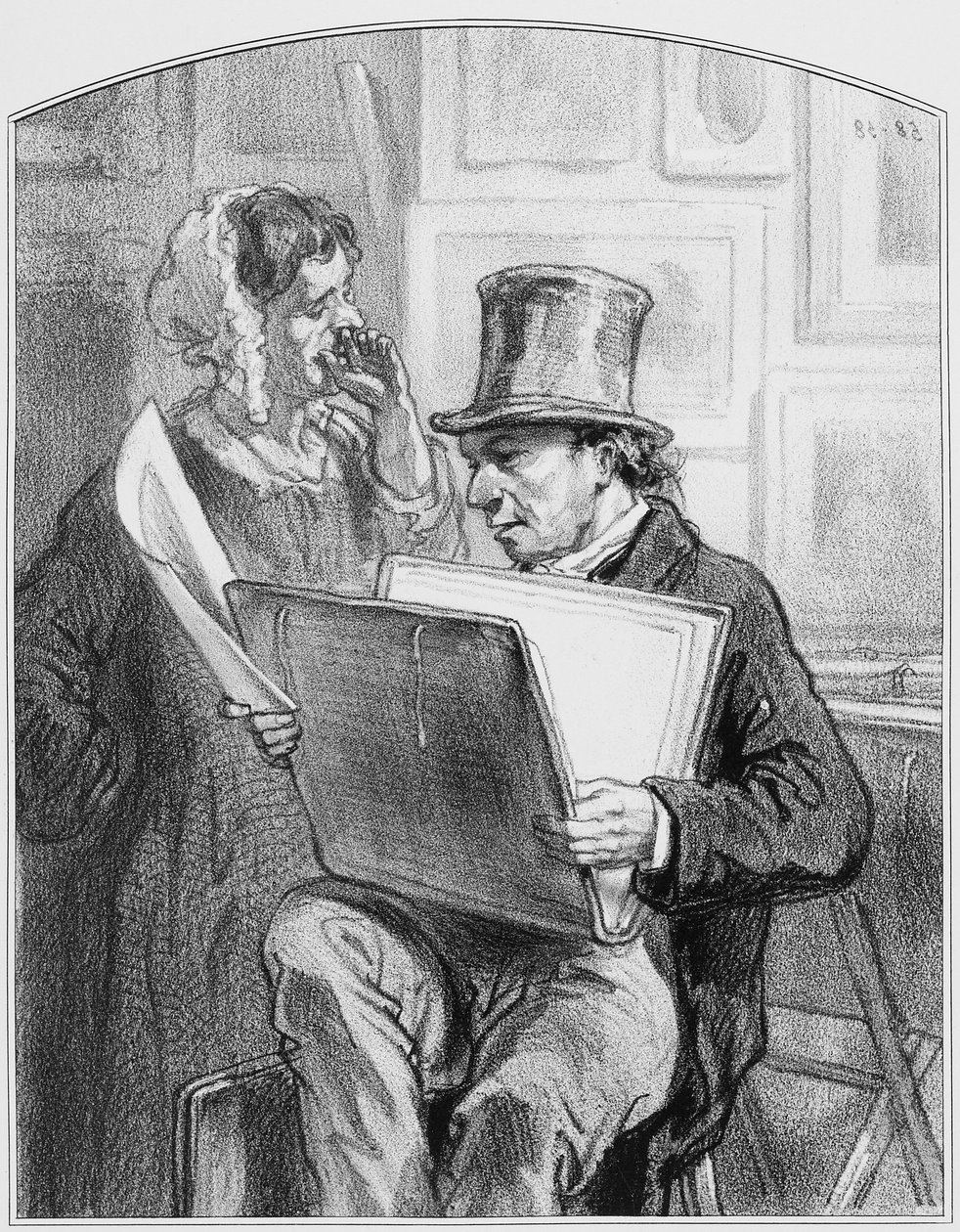 Avant la lettre, Tavle 10 fra Les Toquades, 1858 af Paul Gavarni