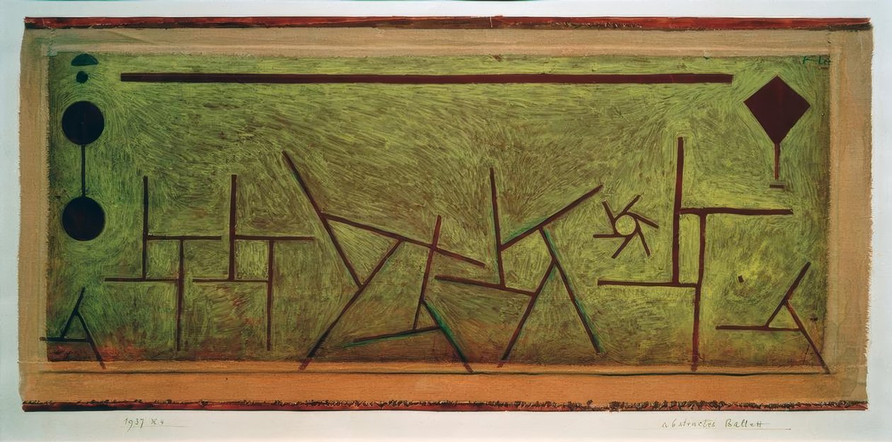 Abstrakt ballet af Paul Klee
