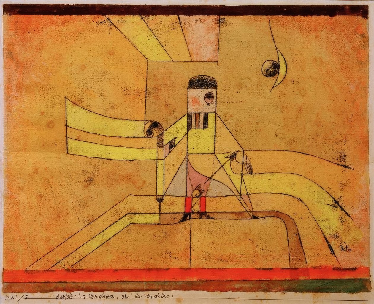 Bartolo: Hævn, åh! hævn! af Paul Klee