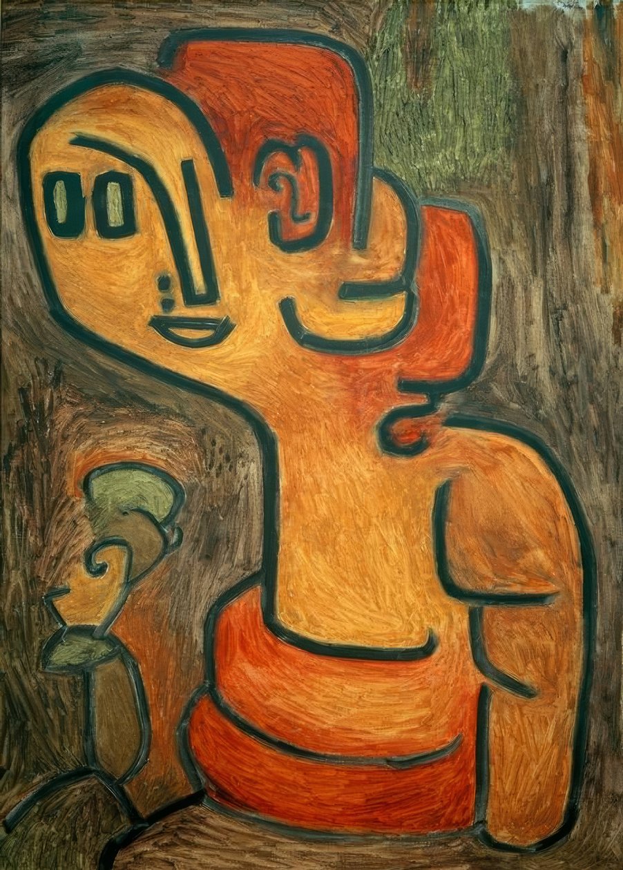 Buste af Gaia af Paul Klee