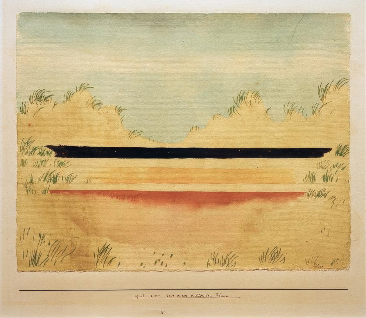 Havet bag klitterne af Paul Klee