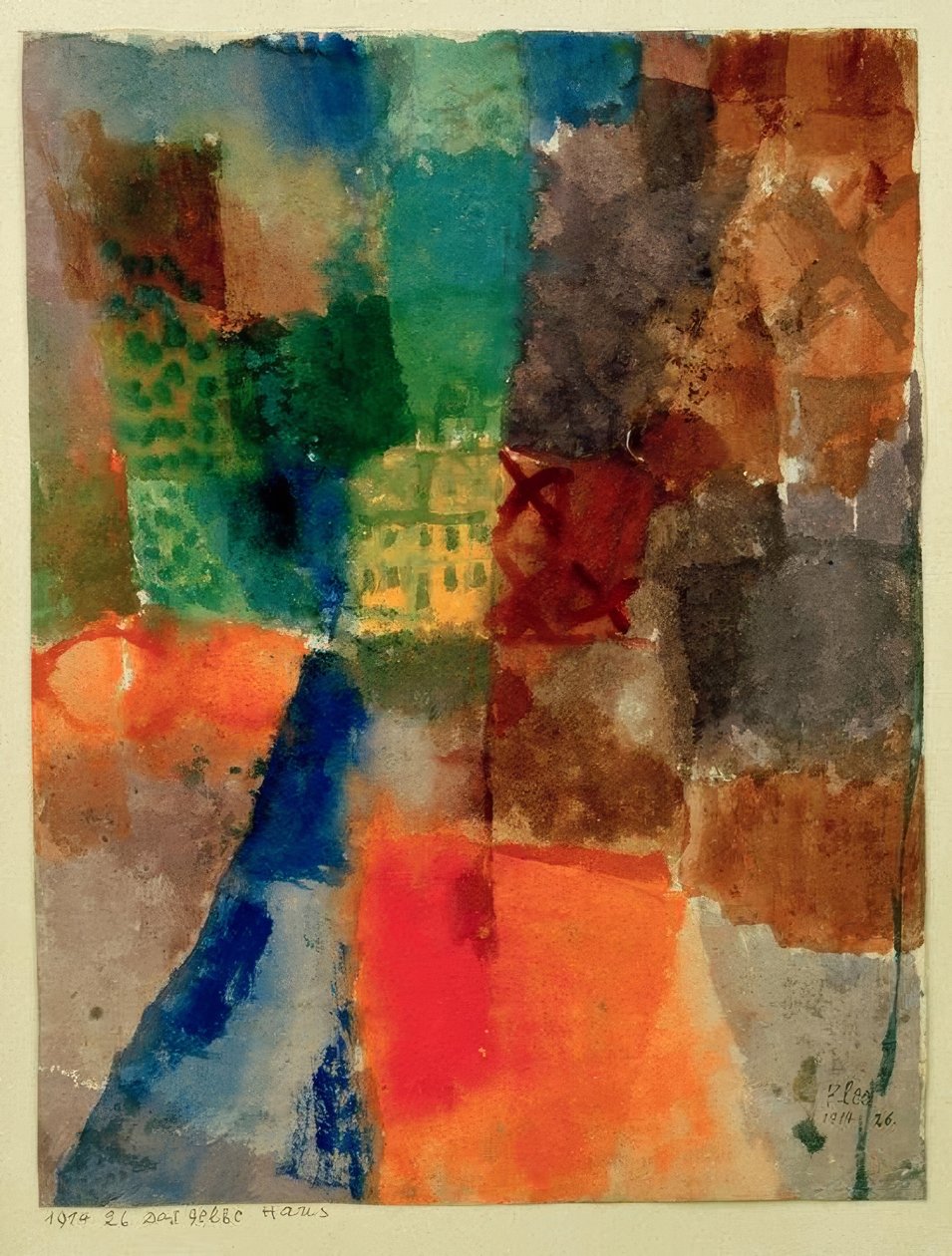 Det gule hus af Paul Klee