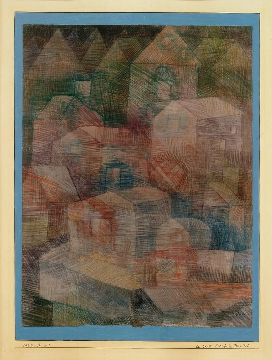 Den sidste landsby i Ph. Dalen af Paul Klee