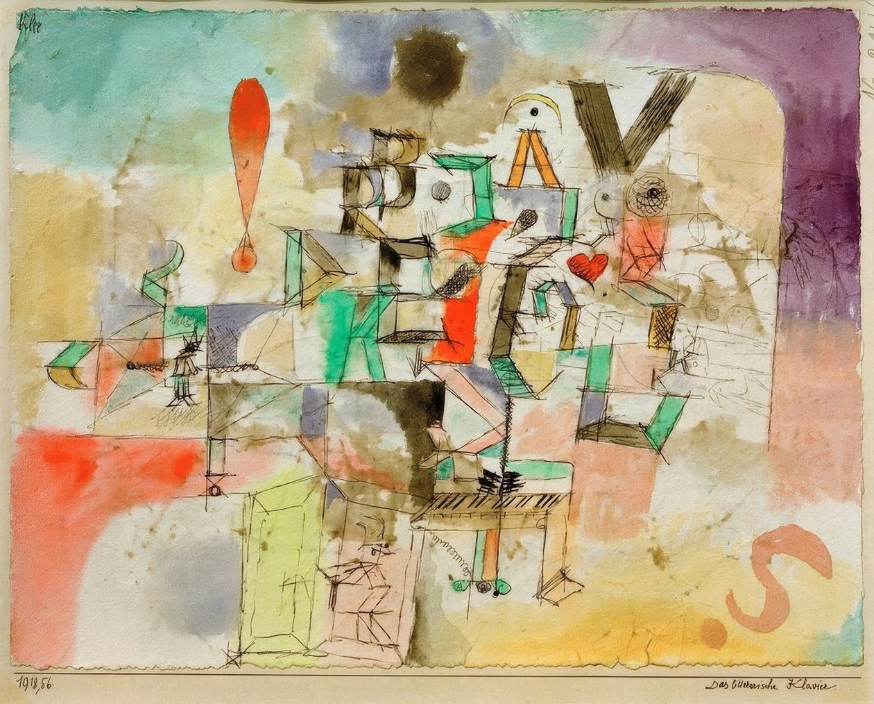 Det litterære klaver af Paul Klee