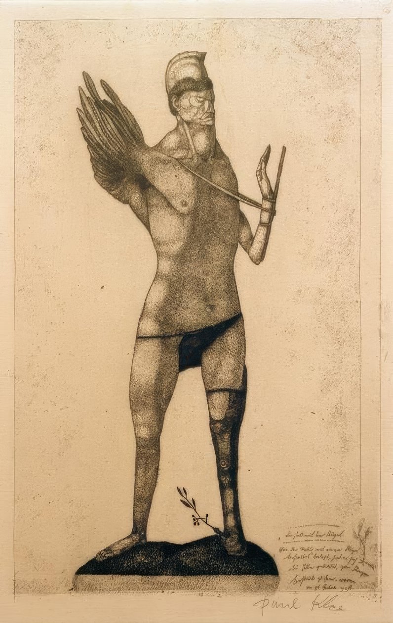 Helten med vingen af Paul Klee
