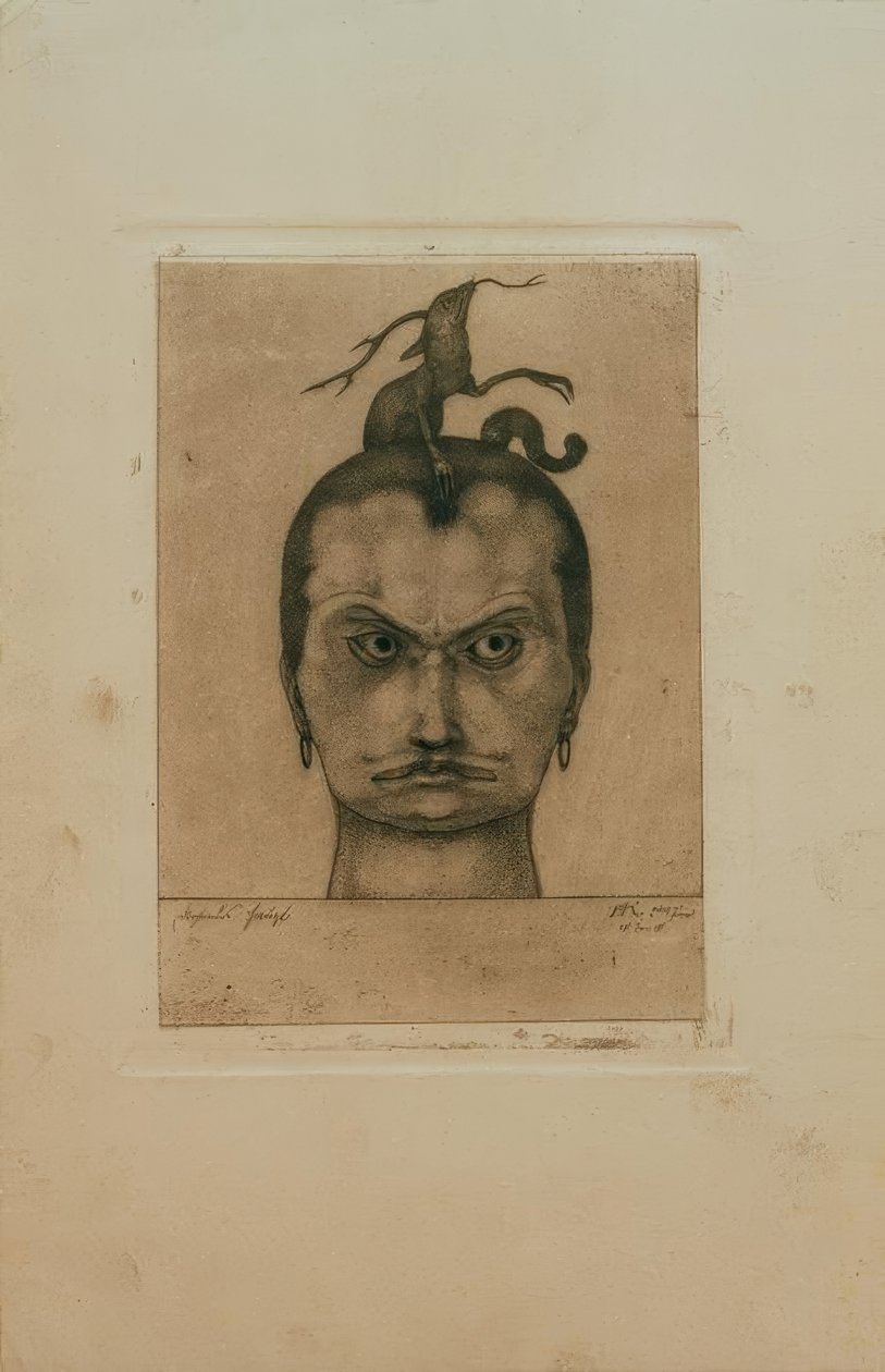 Truende hoved af Paul Klee