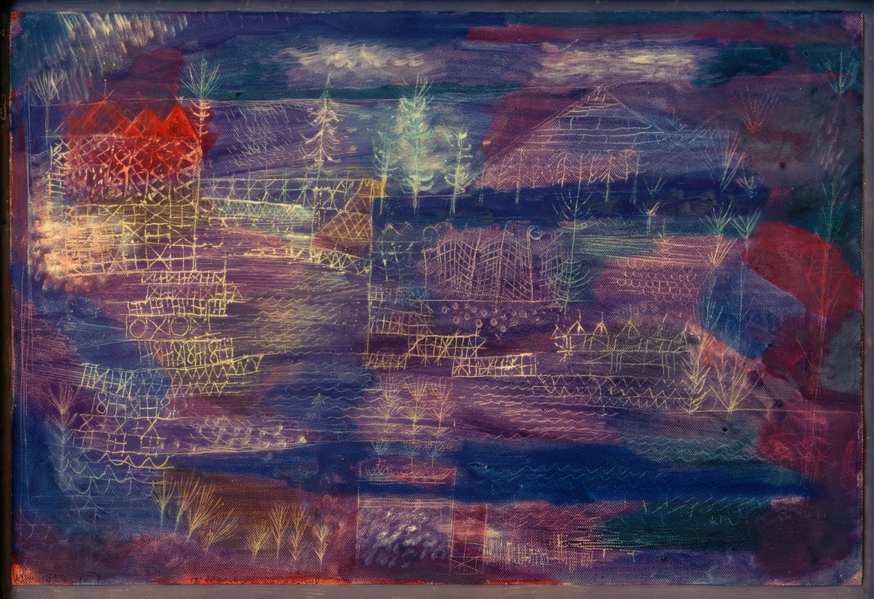 Flodteknisk landskab af Paul Klee