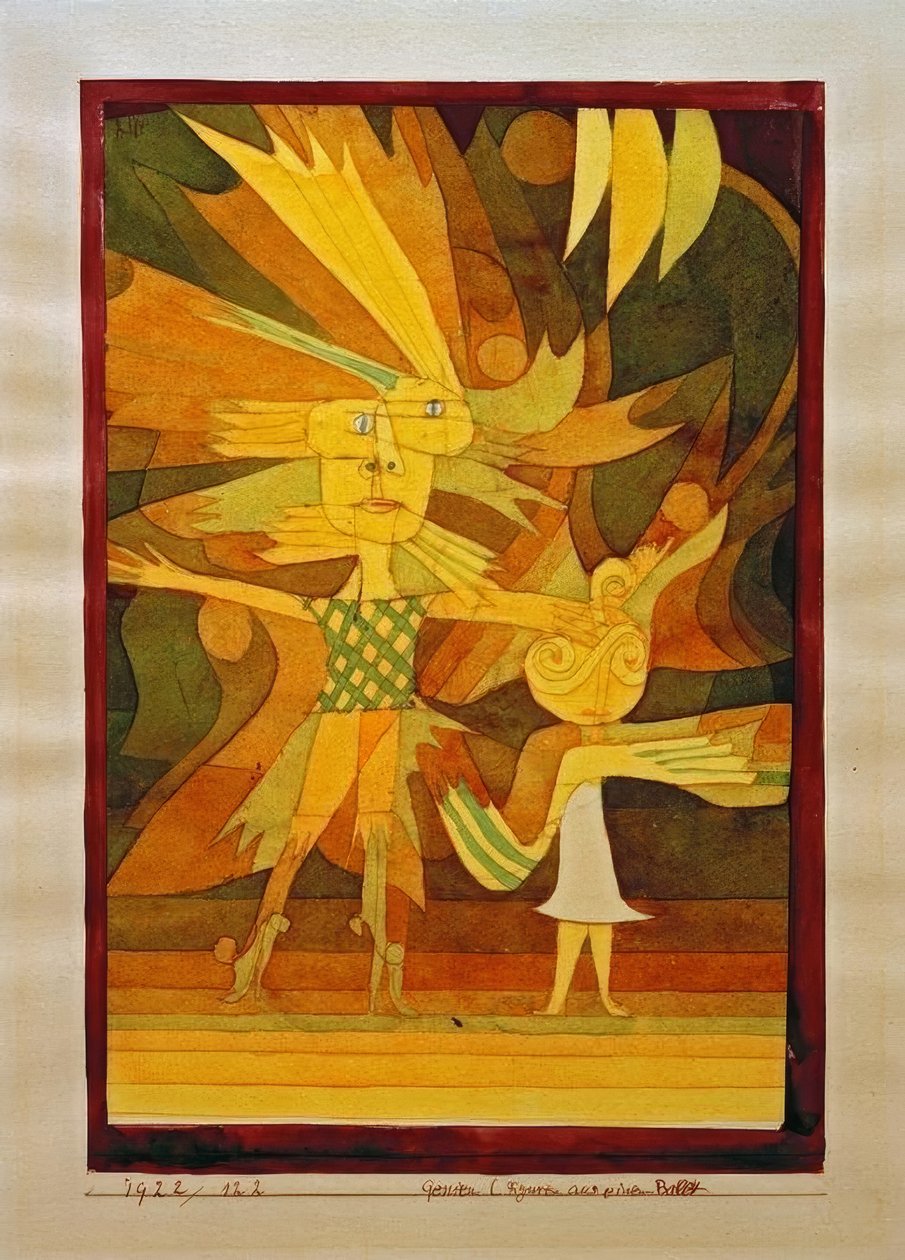 Genii (tegn fra en ballet) af Paul Klee