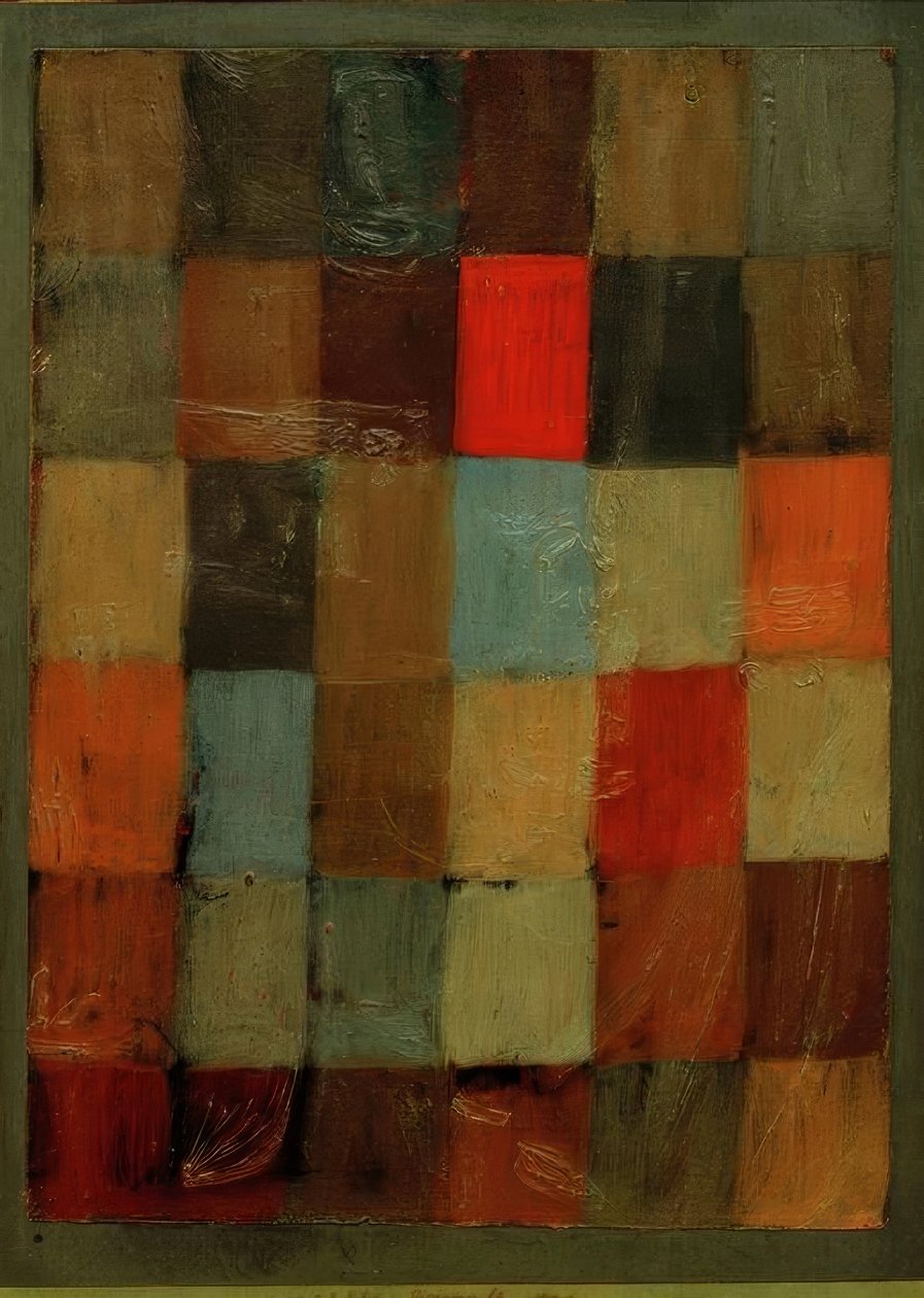 Harmony blå = orange af Paul Klee