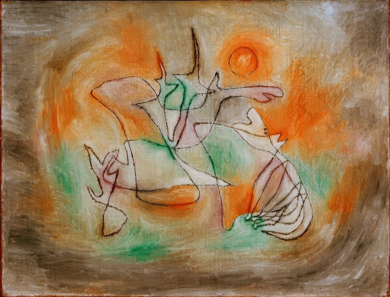 hylende hund af Paul Klee