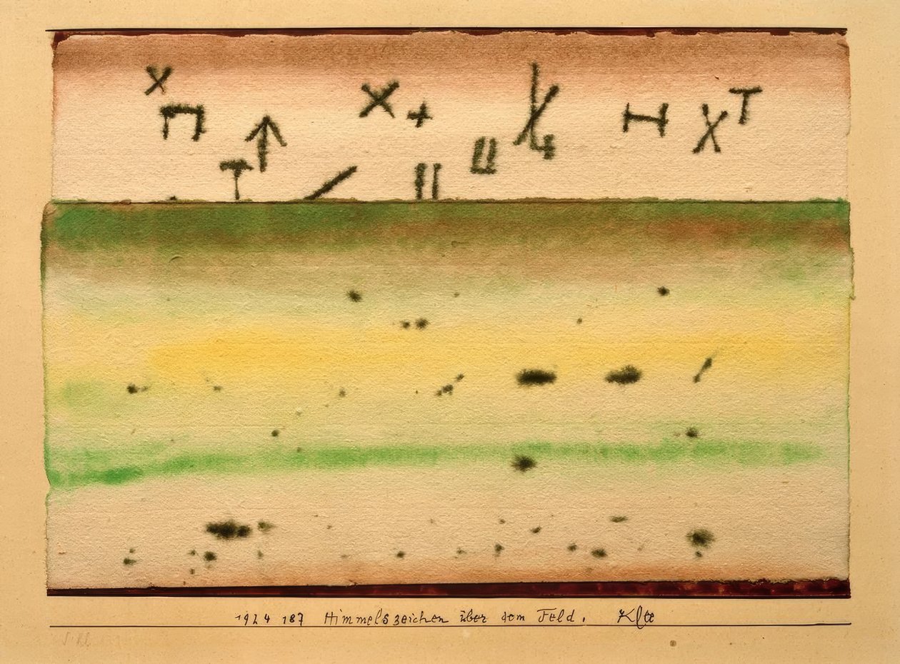 Himmelskilt over feltet af Paul Klee