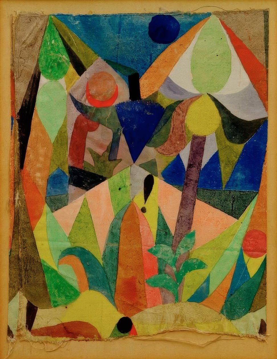Mildt tropisk landskab af Paul Klee