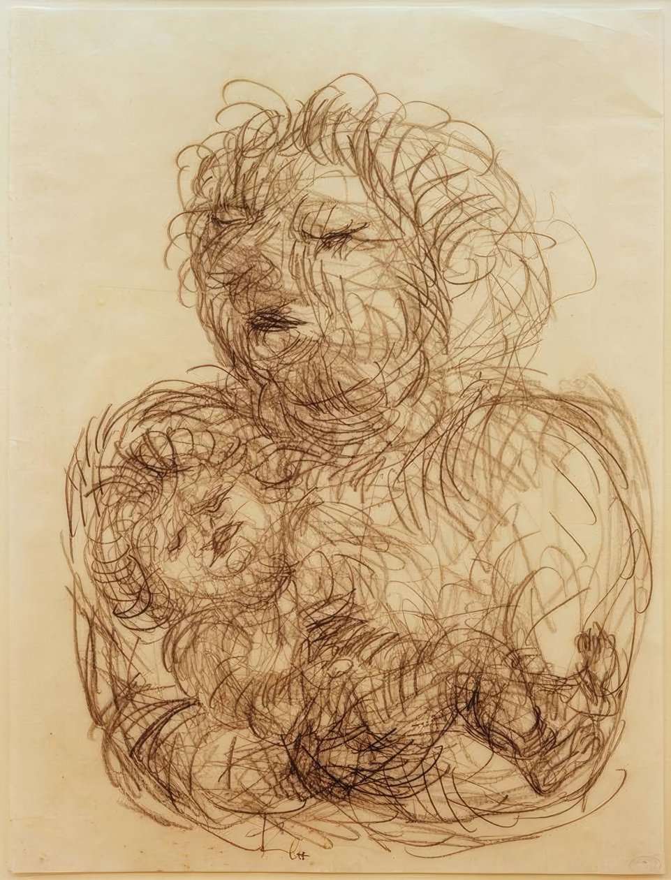 Med hendes senfødte af Paul Klee