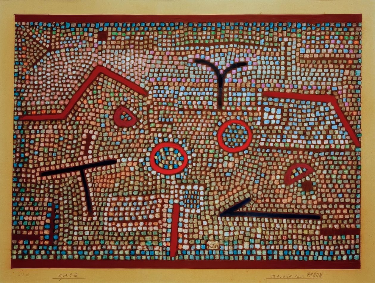 Mosaik fra Prhun af Paul Klee