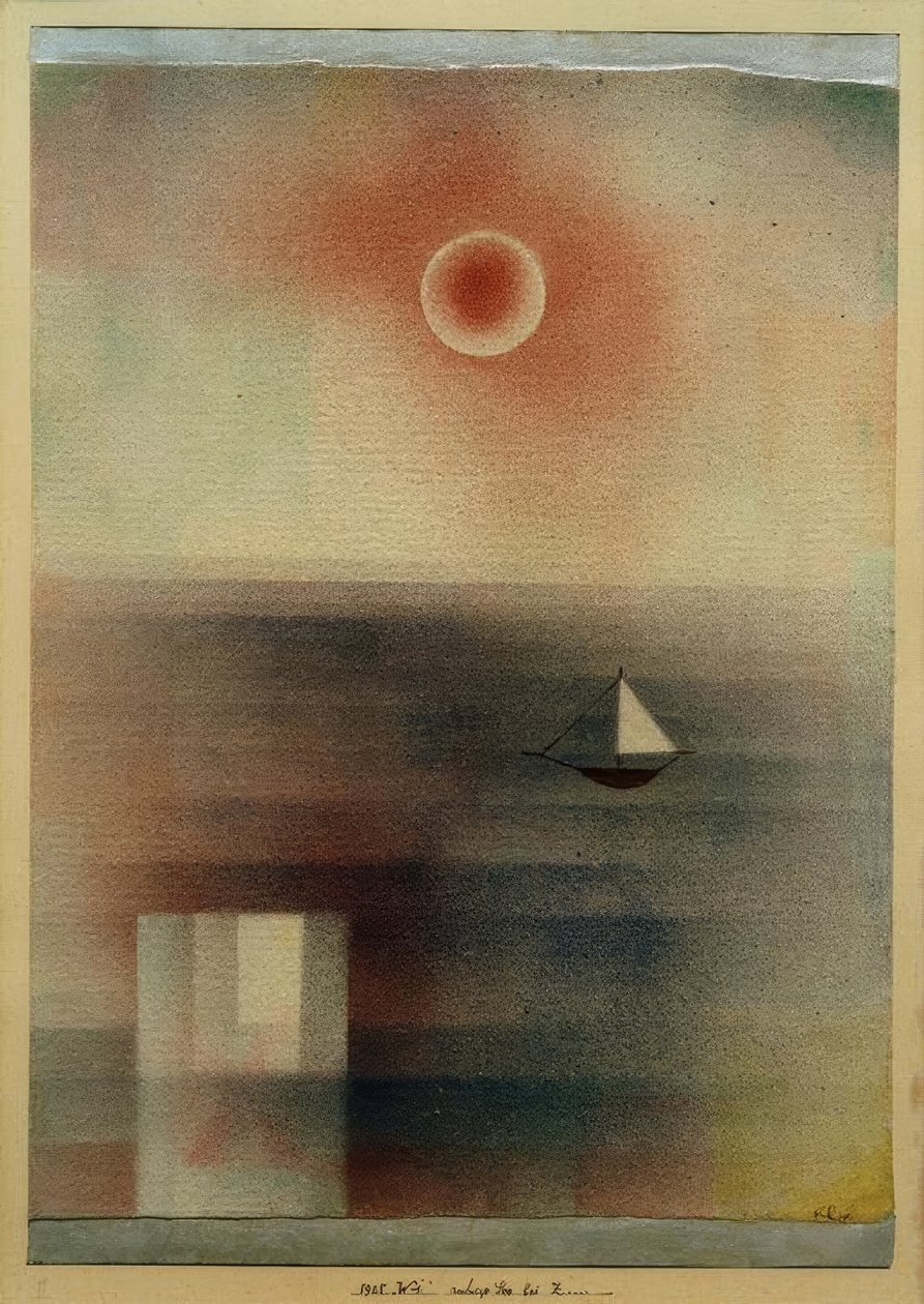 Roligt hav ved Z ... af Paul Klee