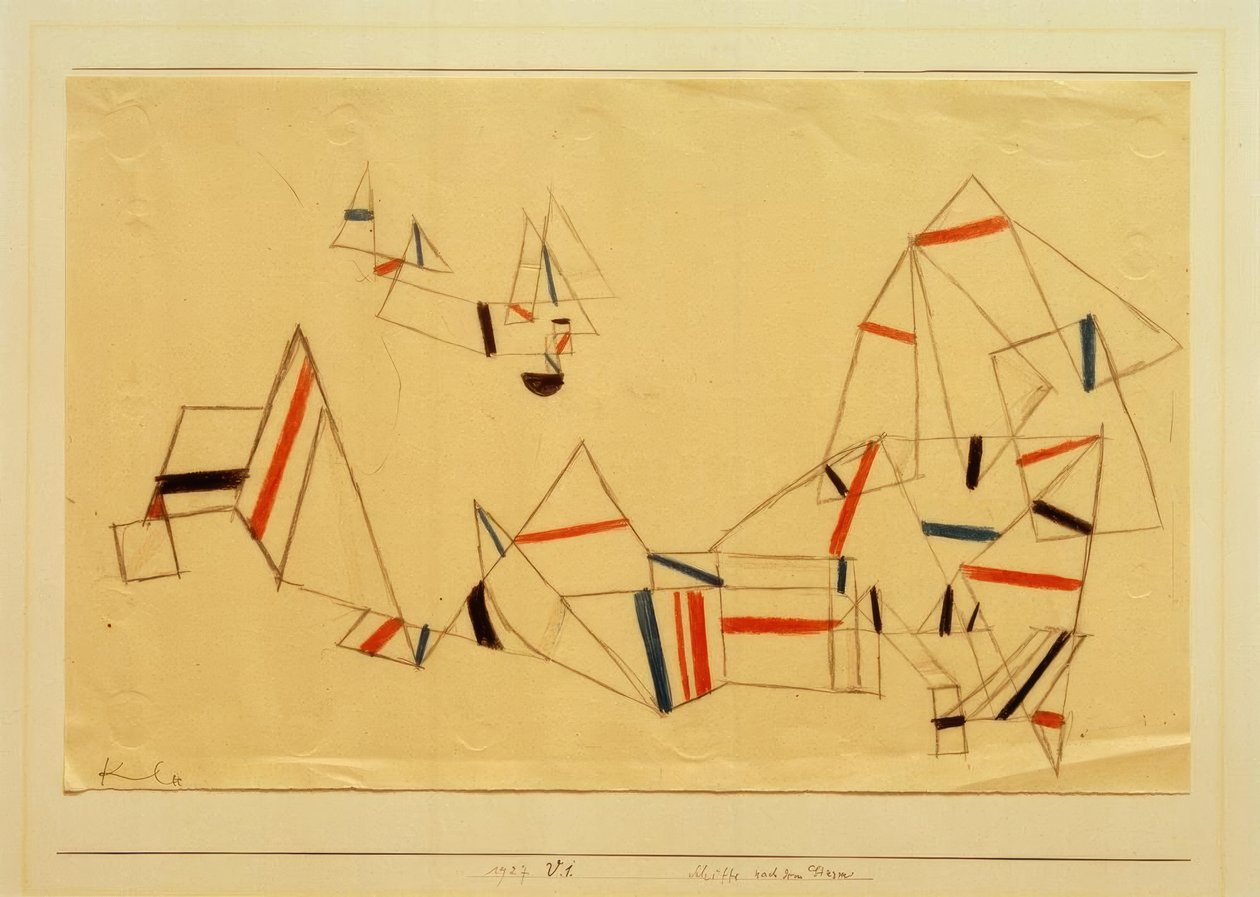 Skibe efter stormen af Paul Klee