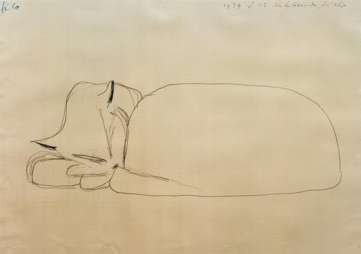 Sovende kat af Paul Klee