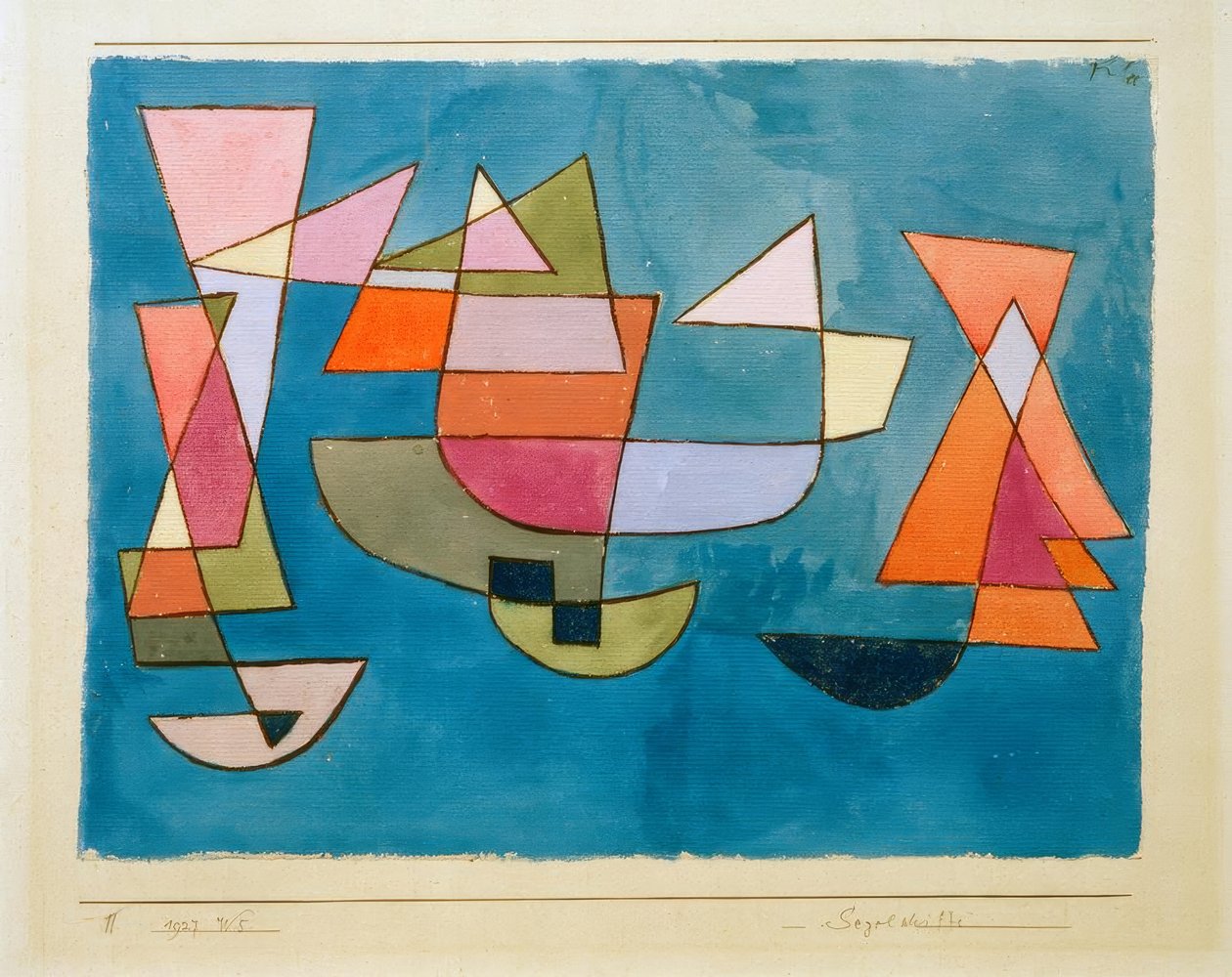 Sejlskibe af Paul Klee
