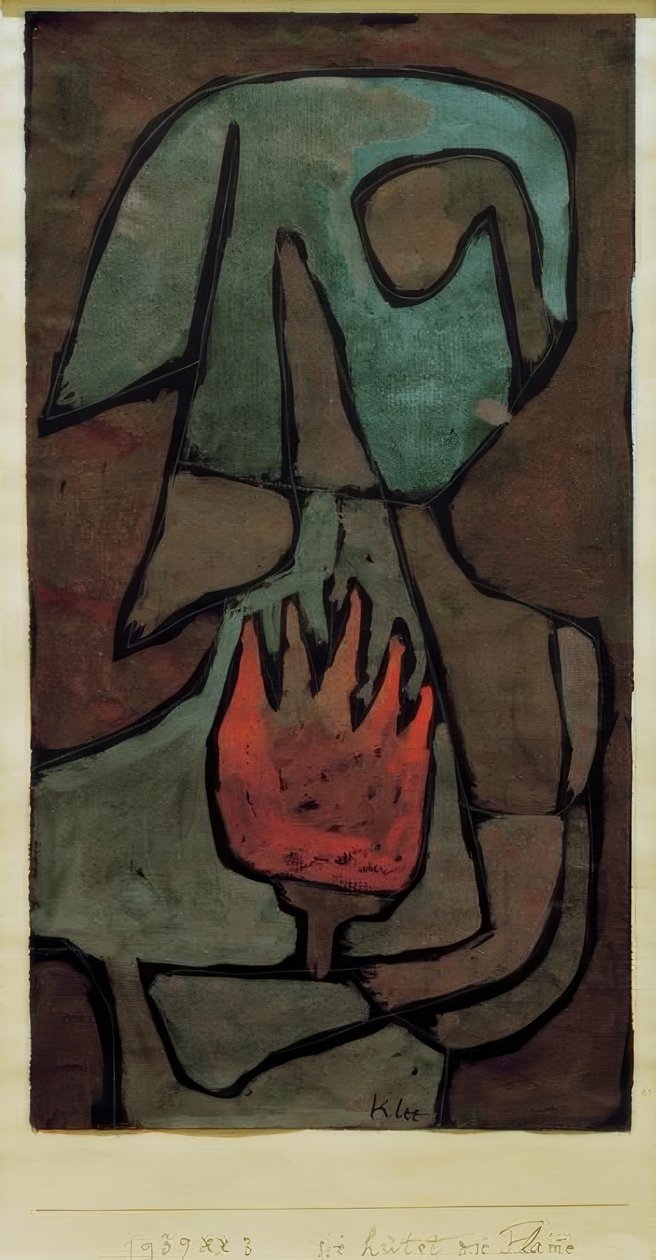 Hun vogter flammen af Paul Klee