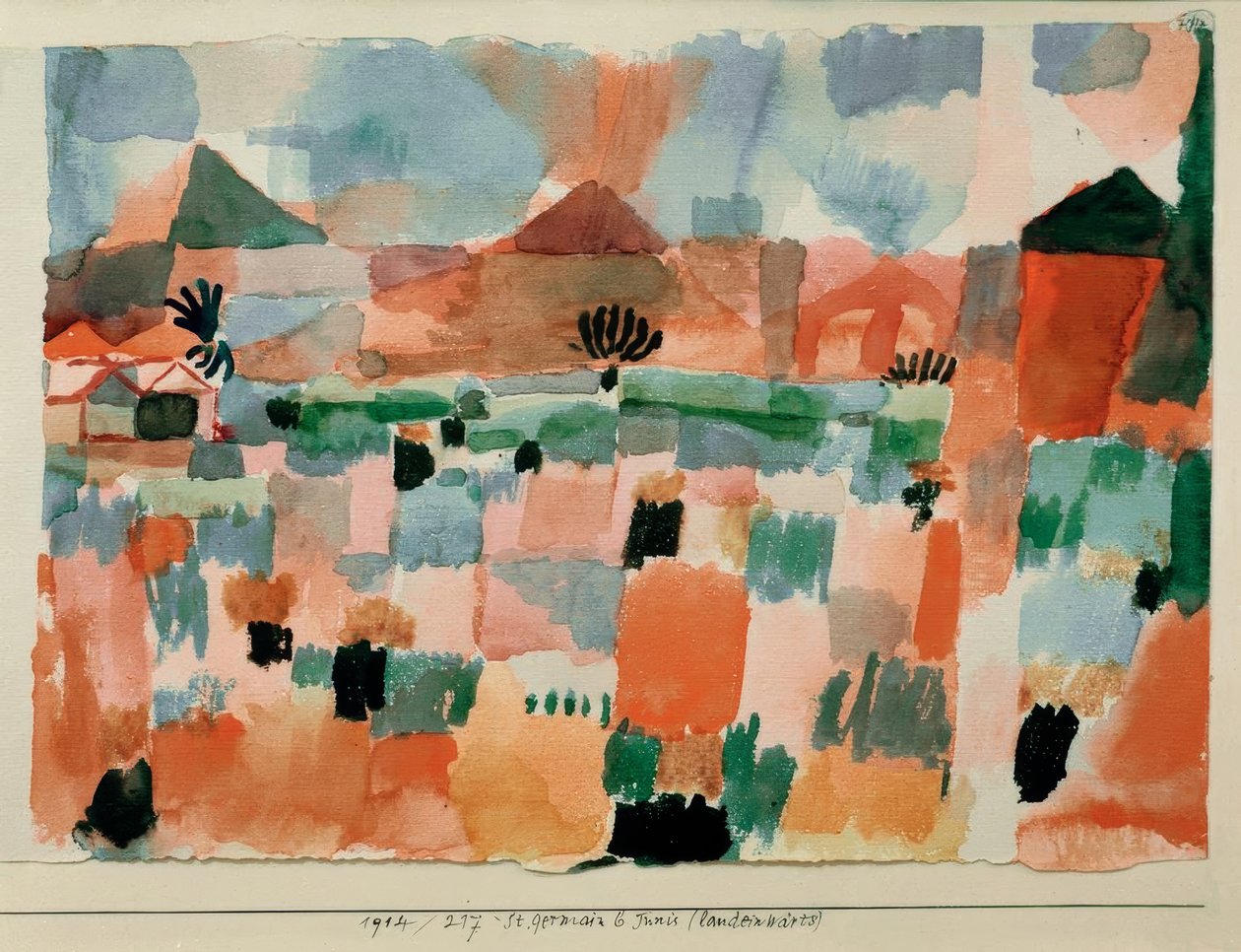 St. Germain f. Tunis (indlandet) af Paul Klee